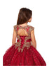 Bliss Girls Gold Coiled Stunning AB Rhinestone Ball Gown 2-16 - SophiasStyle.com